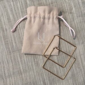 Uncommon James Gold Geometric Hoop Earrings